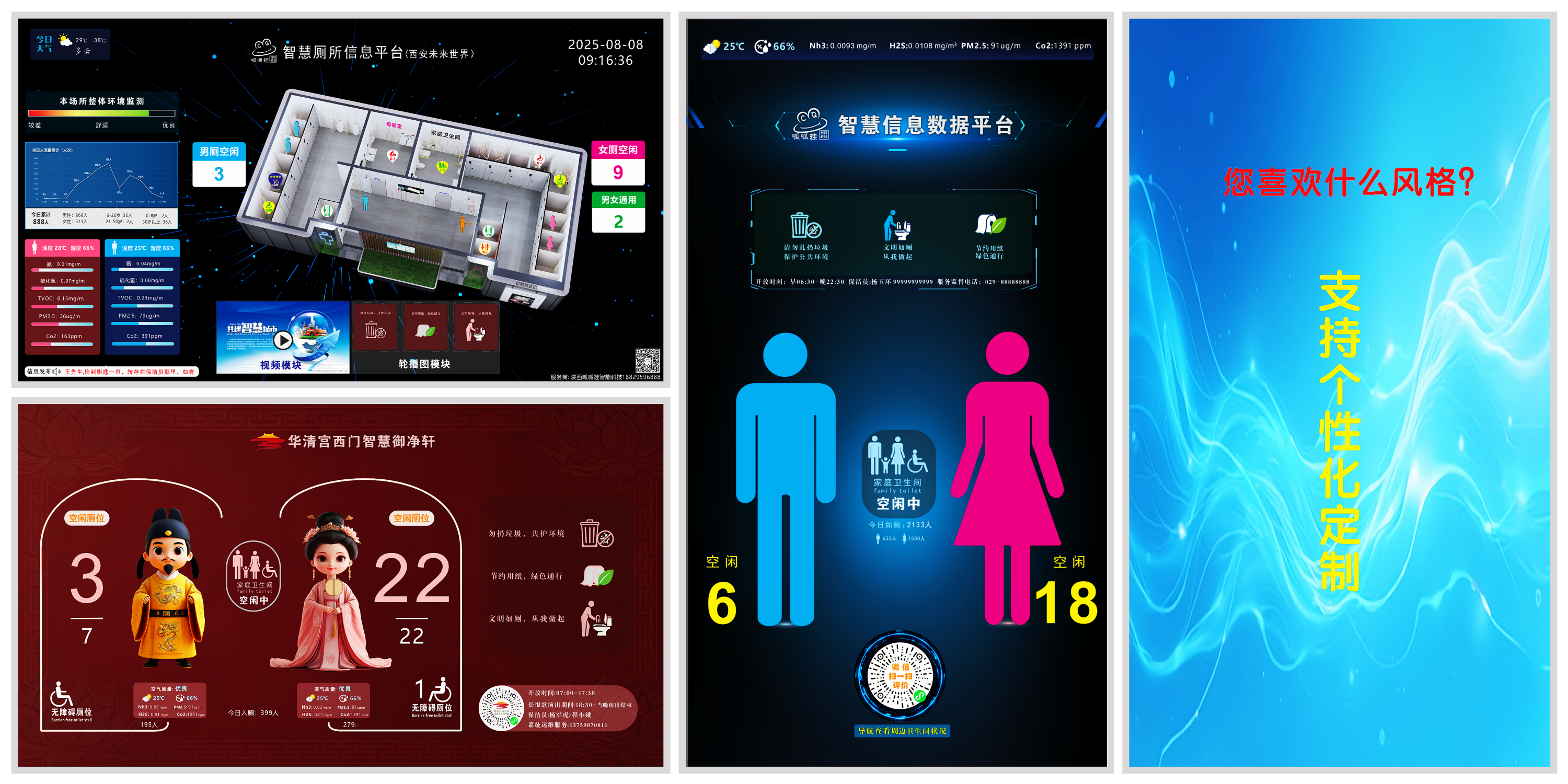 智慧厕所有管理平台效果图